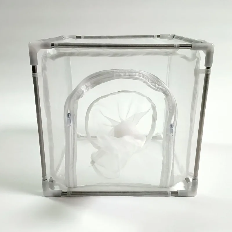 Jaula para insectos al aire libre, jaula transparente para plantas y insectos, jaulas de colección de insectos para granja, hormigas de jardín para el hogar, suministros de granja para cría de gusanos