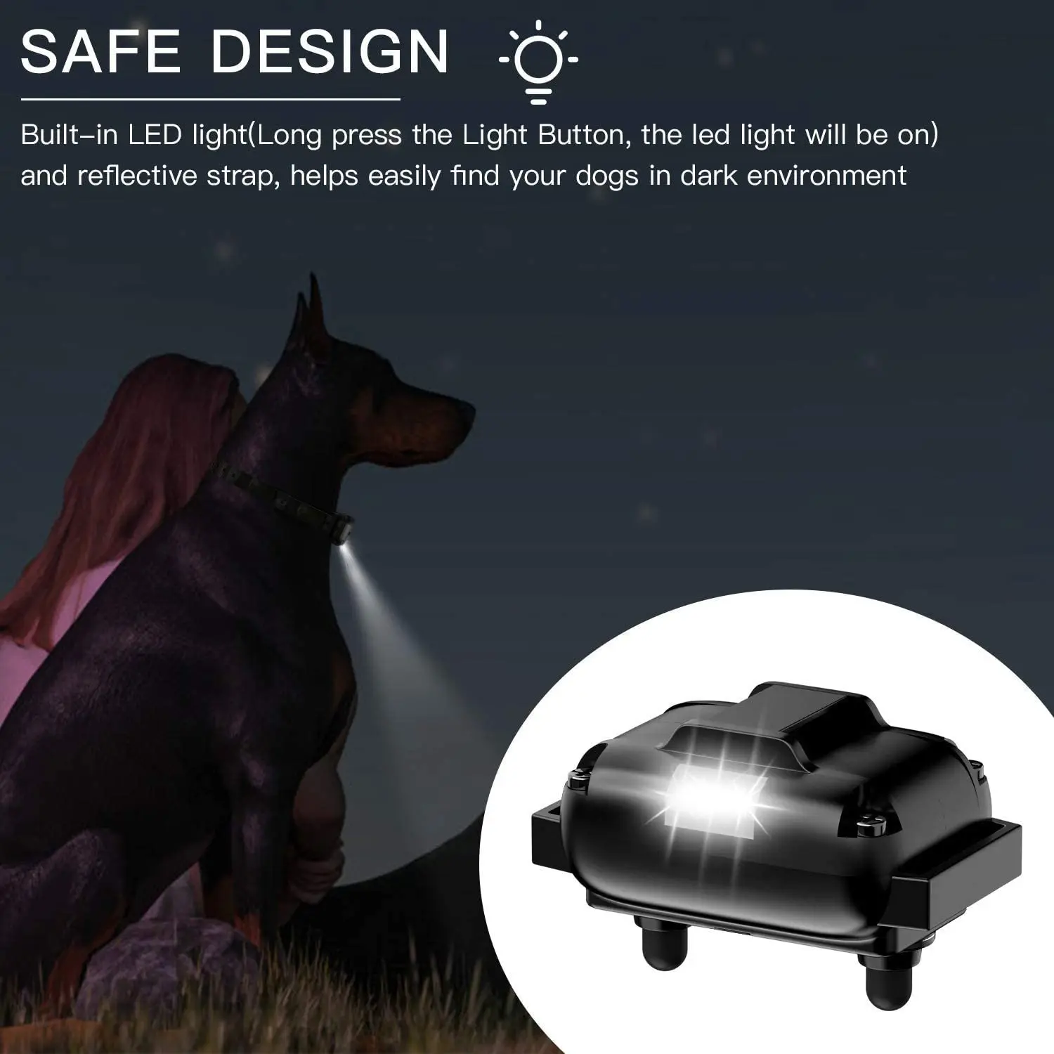 Collar de entrenamiento para perros y mascotas de 800M, Collar de choque eléctrico para perros IP7, buceo, resistente al agua, Control remoto, dispositivo para perros, pantalla LCD de carga - imagen 5