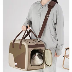 Transportín bandolera para gatos y perros – Suave y práctico