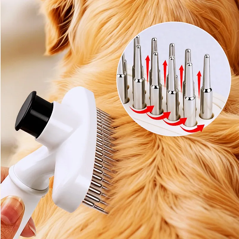Peine rastrillo doble hilera para perros – Desenreda y quita nudos - imagen 5