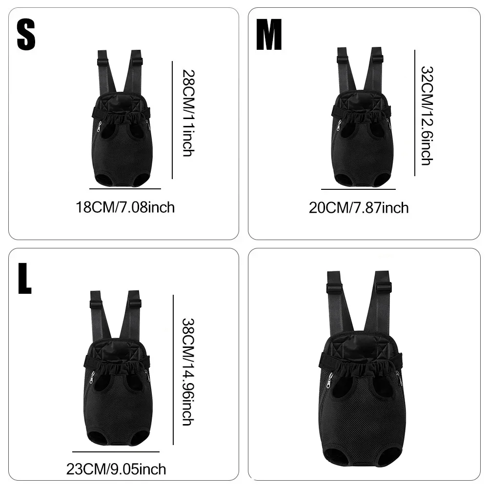 Mochila transportadora de mascotas de camuflaje de malla para perros y gatos pequeños, bolsa de viaje al aire libre transpirable con doble asa para el hombro y cómoda - imagen 4
