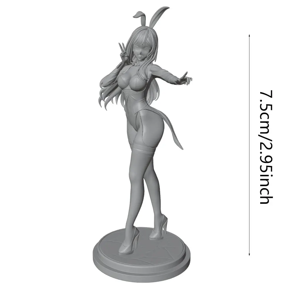 Figura resina mini 1/24 75mm sin pintar juegos rol coleccionismo - imagen 2