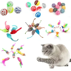 Juguete de peluche para gatos minicamión suave con plumas multicolor