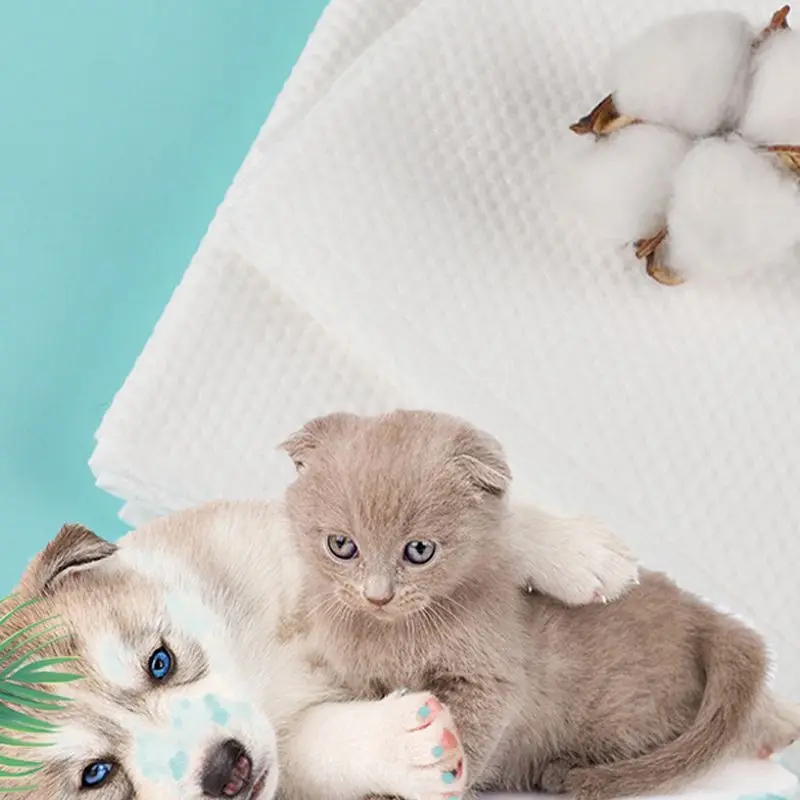 Toallas de baño desechables para mascotas, toalla grande, Toalla de baño gruesa para perros y gatos, barbería especial, absorción de agua, secado rápido - imagen 4