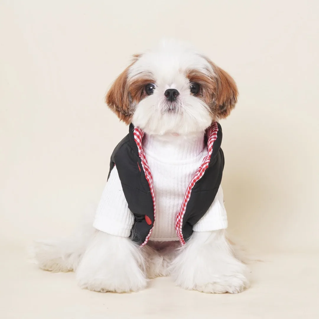 Camisa Base blanca de cuello alto para otoño e invierno, camiseta de Teddy Yorkshire, chaleco para perro, ropa para cachorro, ropa para perros pequeños - imagen 4
