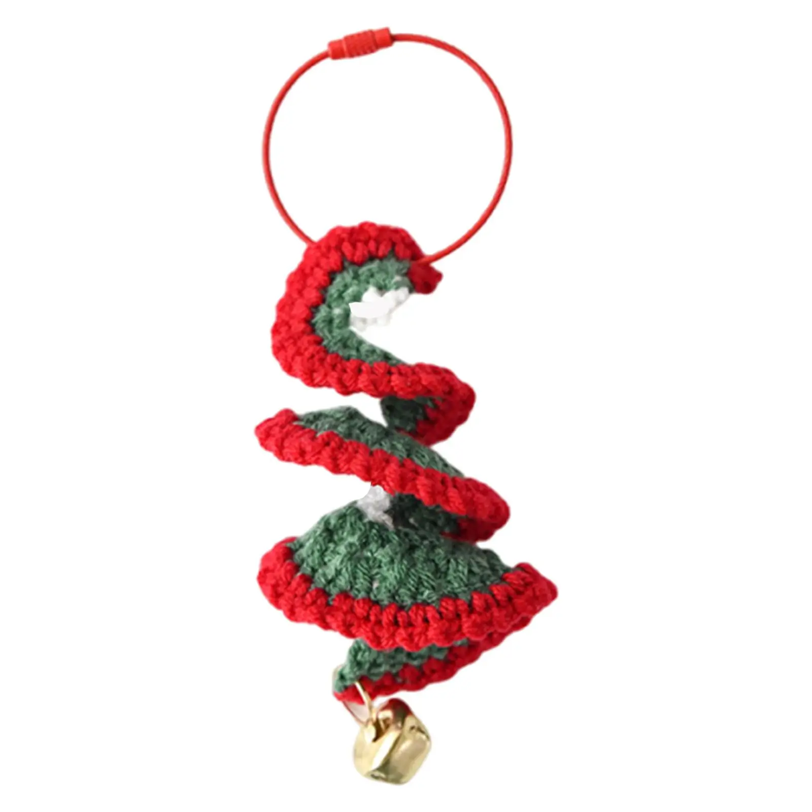 Adorno colgante para árbol de Navidad, regalo DIY, tejido ligero, reutilizable, Navidad - imagen 3