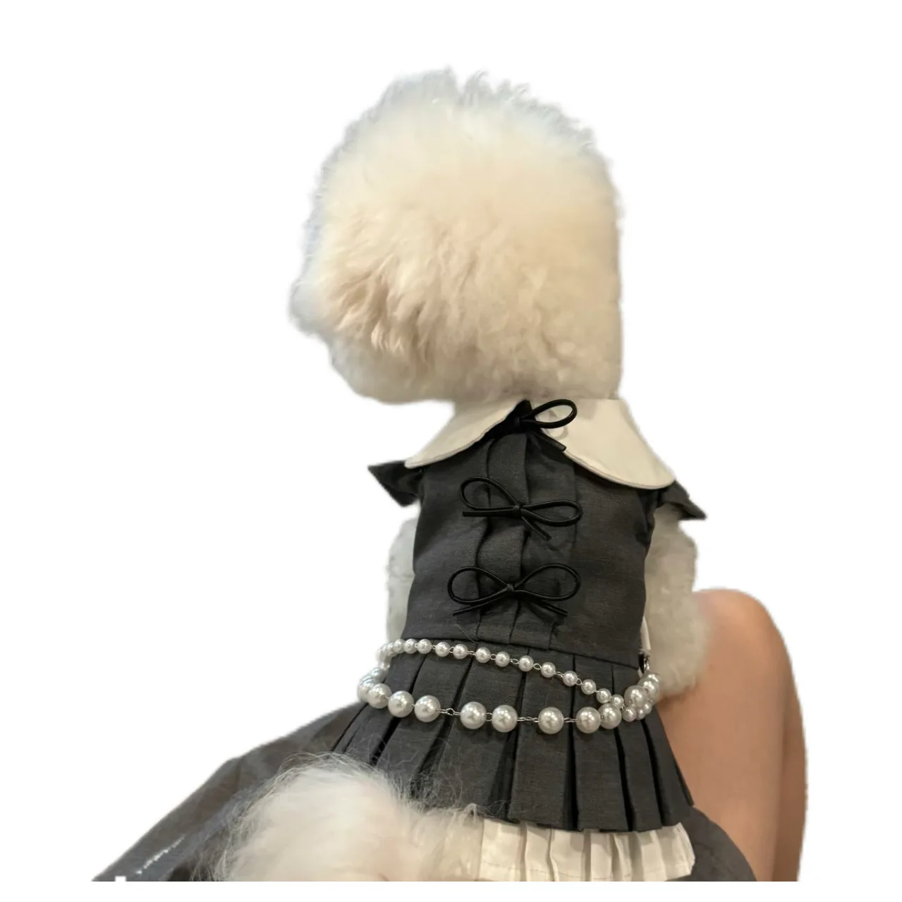 Nueva falda plisada Jk de estilo universitario coreano, ropa para mascotas, lindo atuendo para perros pequeños y medianos (bichon Frise, Pomeranian) y gatos - imagen 4