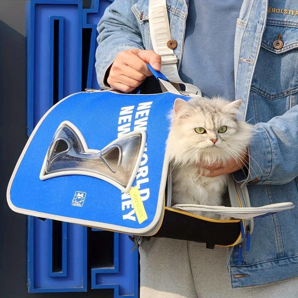 Portabebés de malla transpirable para perros, mochila para mascotas, bolsa de transporte segura para gatos de viaje para perros y gatos pequeños - imagen 2