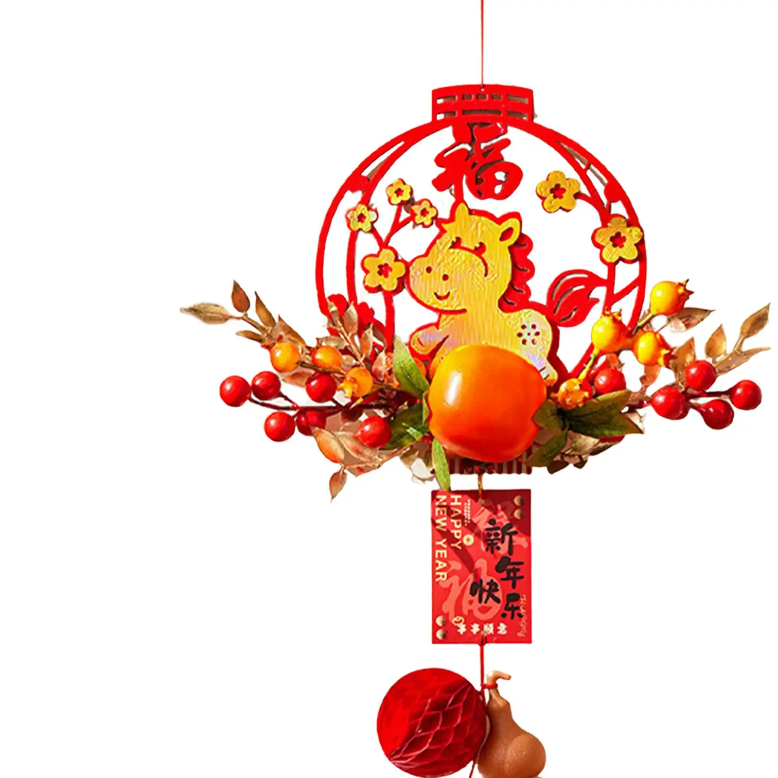 Decoración de Año Nuevo Chino 2026, adorno, suministros para fiestas, decoración de puertas, colgante creativo tradicional decorativo para vacaciones - imagen 5