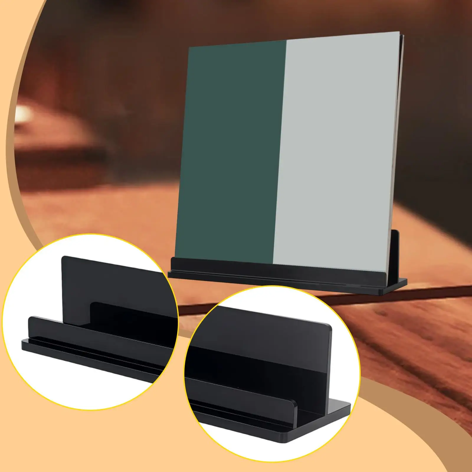 Soporte para discos de vinilo, moderno, organizador, soporte de exhibición para registros, soporte para LP para álbum de libros