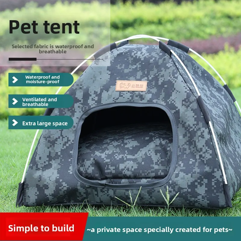 Perrera para perros, tienda para gatos, estera nido, casa para gatos extraíble cálida para invierno, productos para mascotas - imagen 2