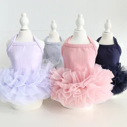 Falda abombada para perros y gatos – Vestido cómodo de tirantes