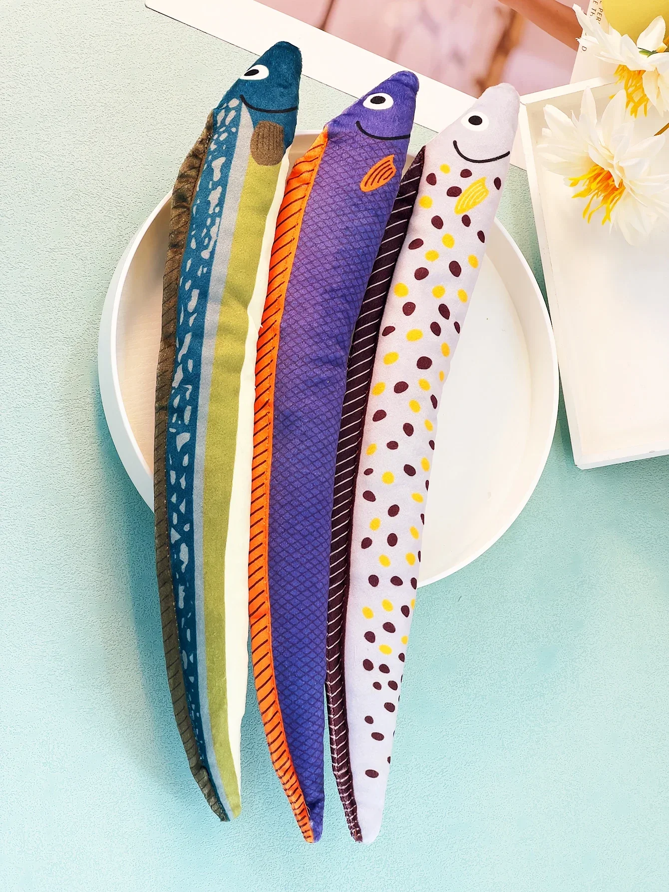 Juguete en forma de Anguila para gato, lona, menta, rechinar los dientes, juguete para mascotas - imagen 4