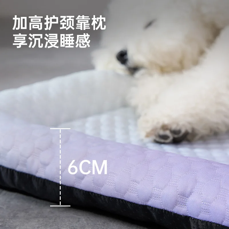 Perrera de seda helada para mascotas de verano, nido fresco refrescante, nido para gatos, estera para perros, nido para mascotas, estera de hielo para gatos, suministros para perros - imagen 3