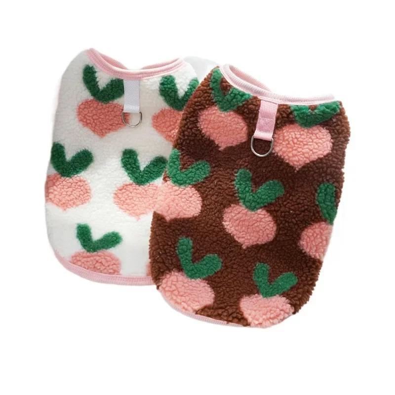 Chaleco polar para perro, sudadera cálida, jersey para cachorro, abrigo con correa, anillo en D, suéteres para perro salchicha, ropa Yorkie para perros pequeños y medianos - imagen 5