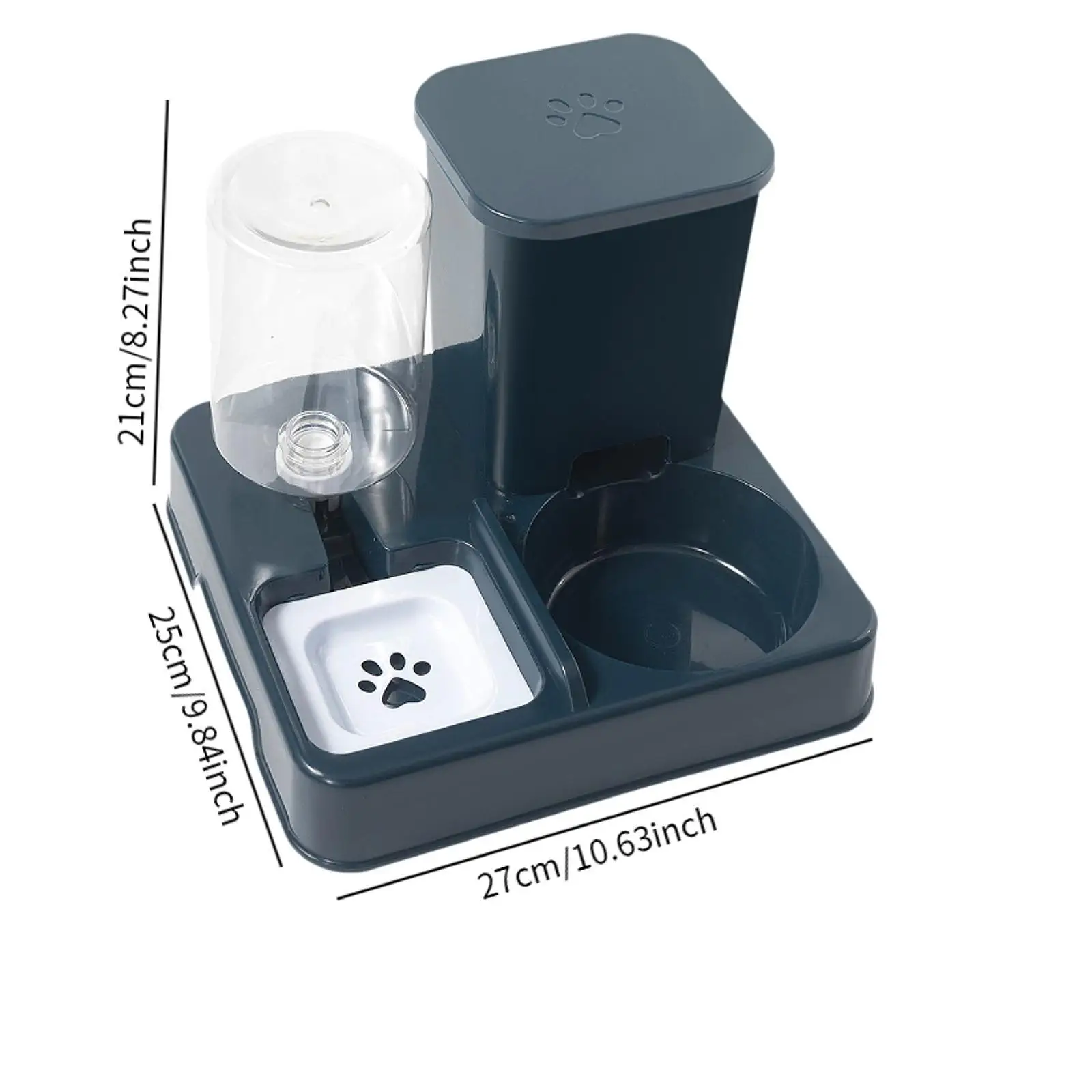 Cat Feeder and Water,Pet Food Bowl,Easily Clean Food and Water Bowl Dispenser Automatic Cat Feeder for Puppy Medium Pet Dogs