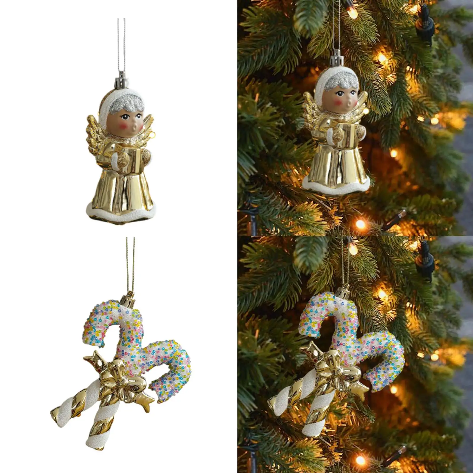 Decoraciones colgantes de árbol de Navidad versátiles y livianas, adornos adorables y recuerdos de fiesta navideña - imagen 3