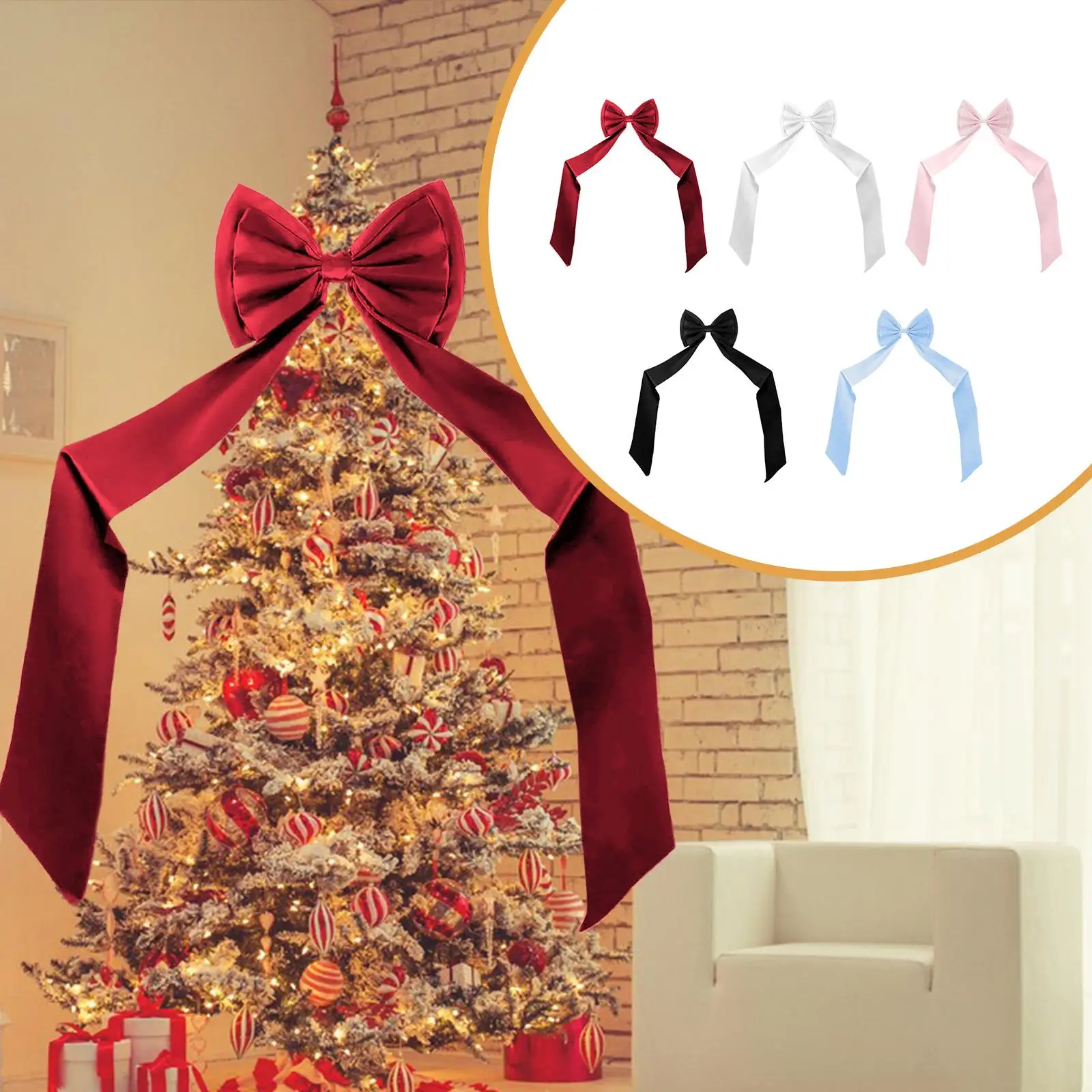 Decoración de lazo grande, lazo gigante, telón de fondo de pared, fiesta con lazo de poliéster