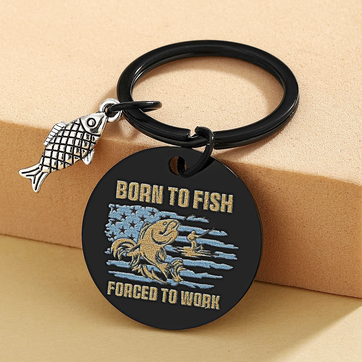 Llavero de pesca, regalos para hombres, regalos de pescador geniales para amantes de la pesca, regalo de pesca único para padres de cumpleaños de Navidad