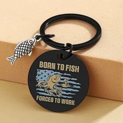 Llavero de pesca, regalos para hombres, regalos de pescador geniales para amantes de la pesca, regalo de pesca único para padres de cumpleaños de Navidad