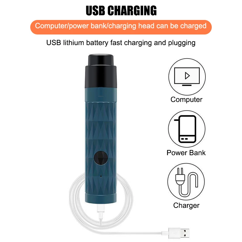 Amoladora de uñas recargable para perros y gatos, cortaúñas eléctrico ligero de 2 velocidades para mascotas grandes, herramientas de aseo para mascotas - imagen 2