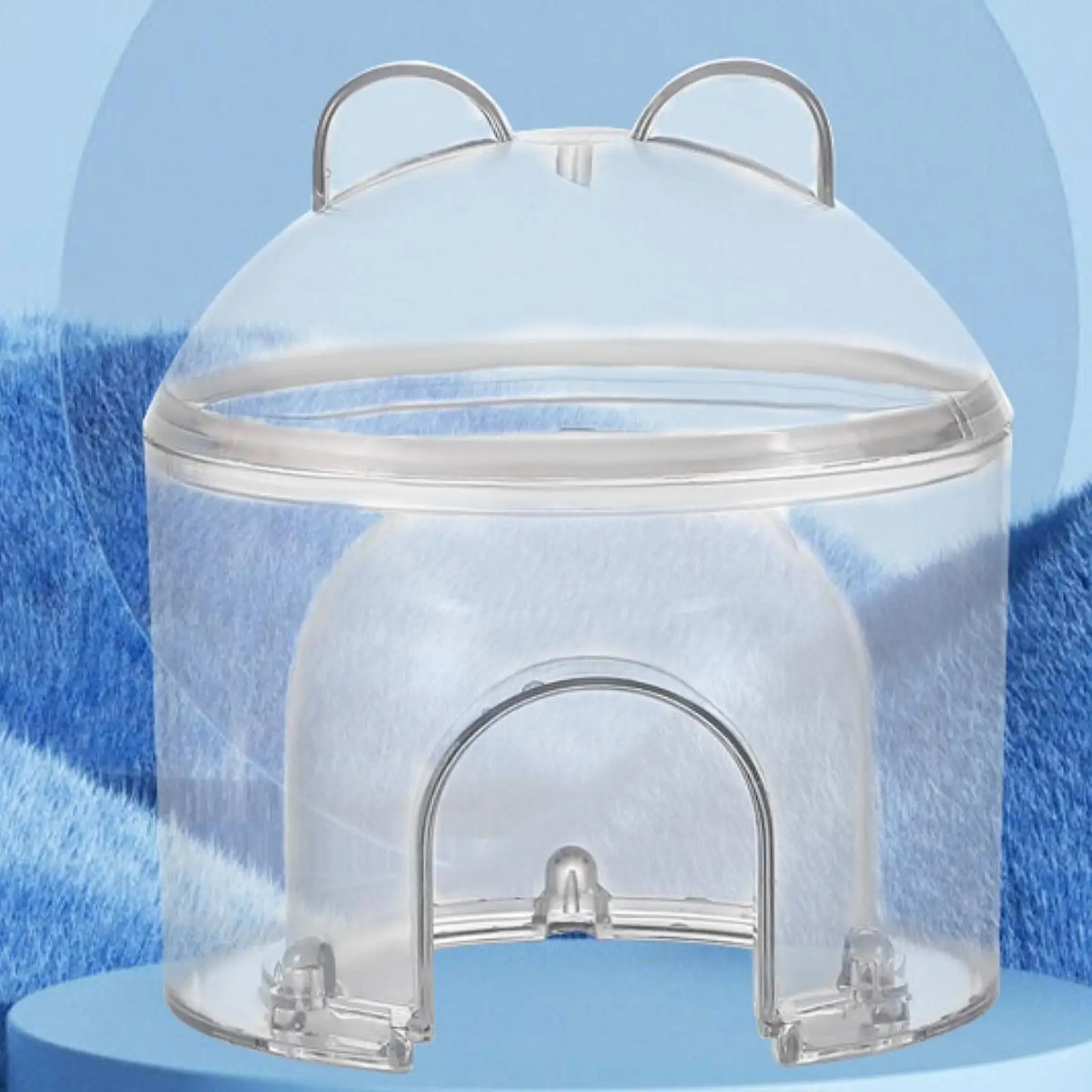 Hamster Hideout House Cool Nest Cave Decoration Small Hut Cool Pet Bed for Gerbil Chinchilla Hamster Small Animals Squirrel