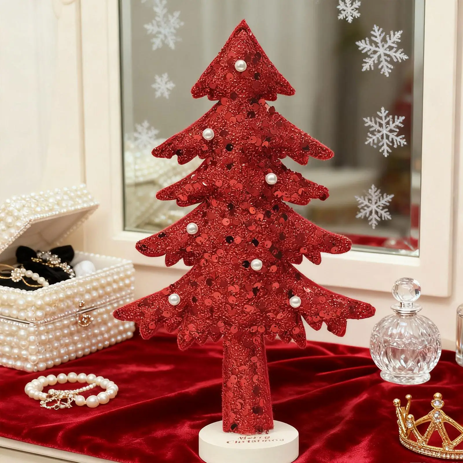 Árbol de Navidad para fiesta, mesa, decoración de escritorio, árbol de Navidad en miniatura para manualidades DIY, decoración de escritorio para el hogar - imagen 2