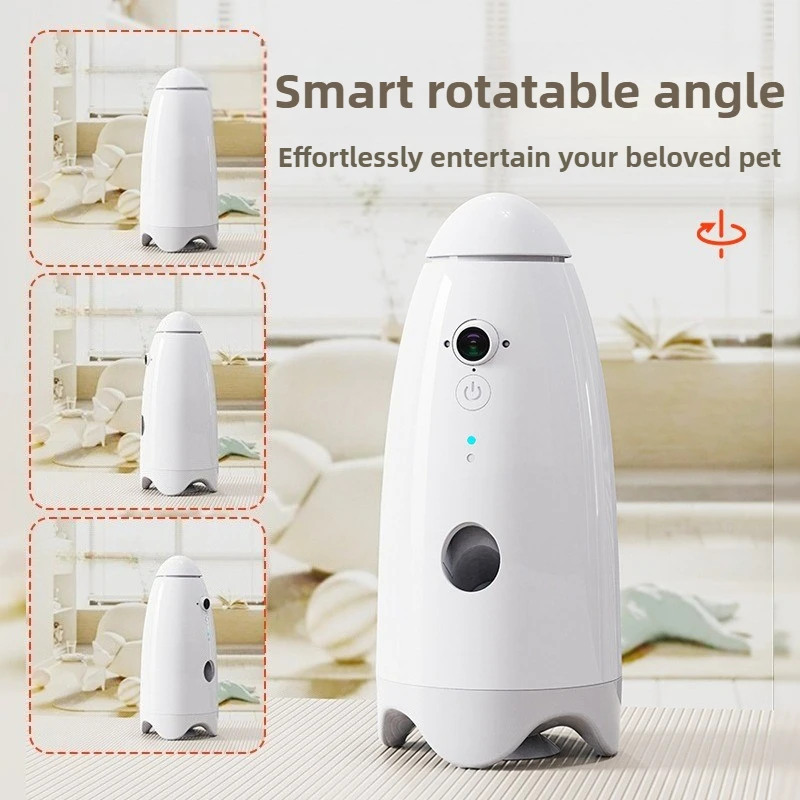 Alimentador inteligente para cães, animais de estimação, gato, cachorro, automático, alimentadores de alimentos, gatos, cães, filhote de cachorro, máquina de lanzam alimentos, gatinho, animais de estimação pequenos, produto - imagen 2