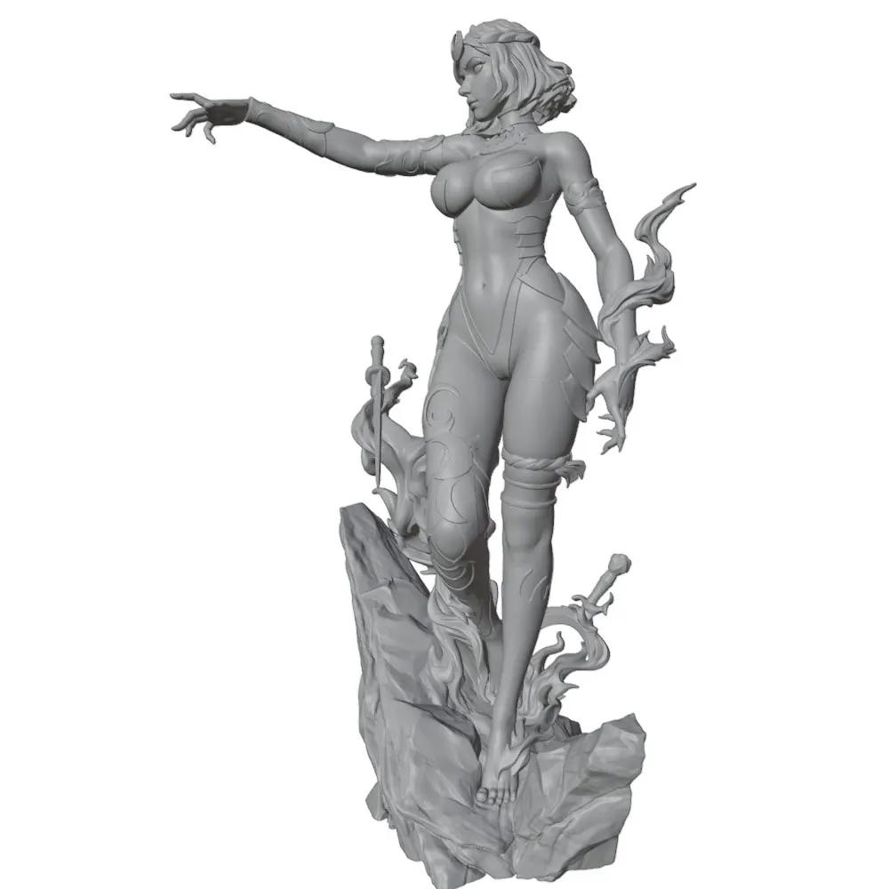 Kit de resina para chica sexy impreso en 3D, sin montar ni pintar