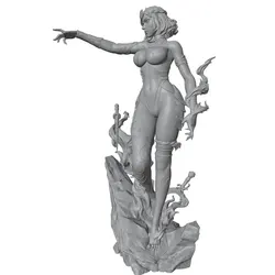 Kit de resina para chica sexy impreso en 3D, sin montar ni pintar