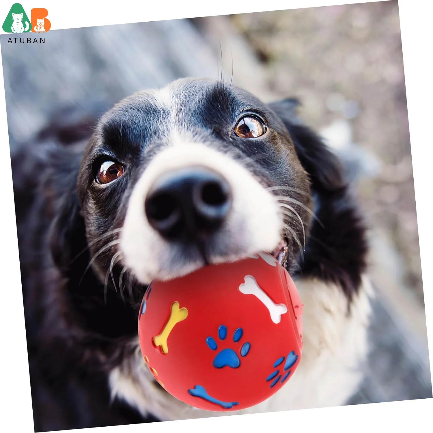 ATUBAN-juguete interactivo dispensador de golosinas para perros, juguete para masticar para perros, diversión y actividades para mascotas, cuidado, juego y entrenamiento interactivos