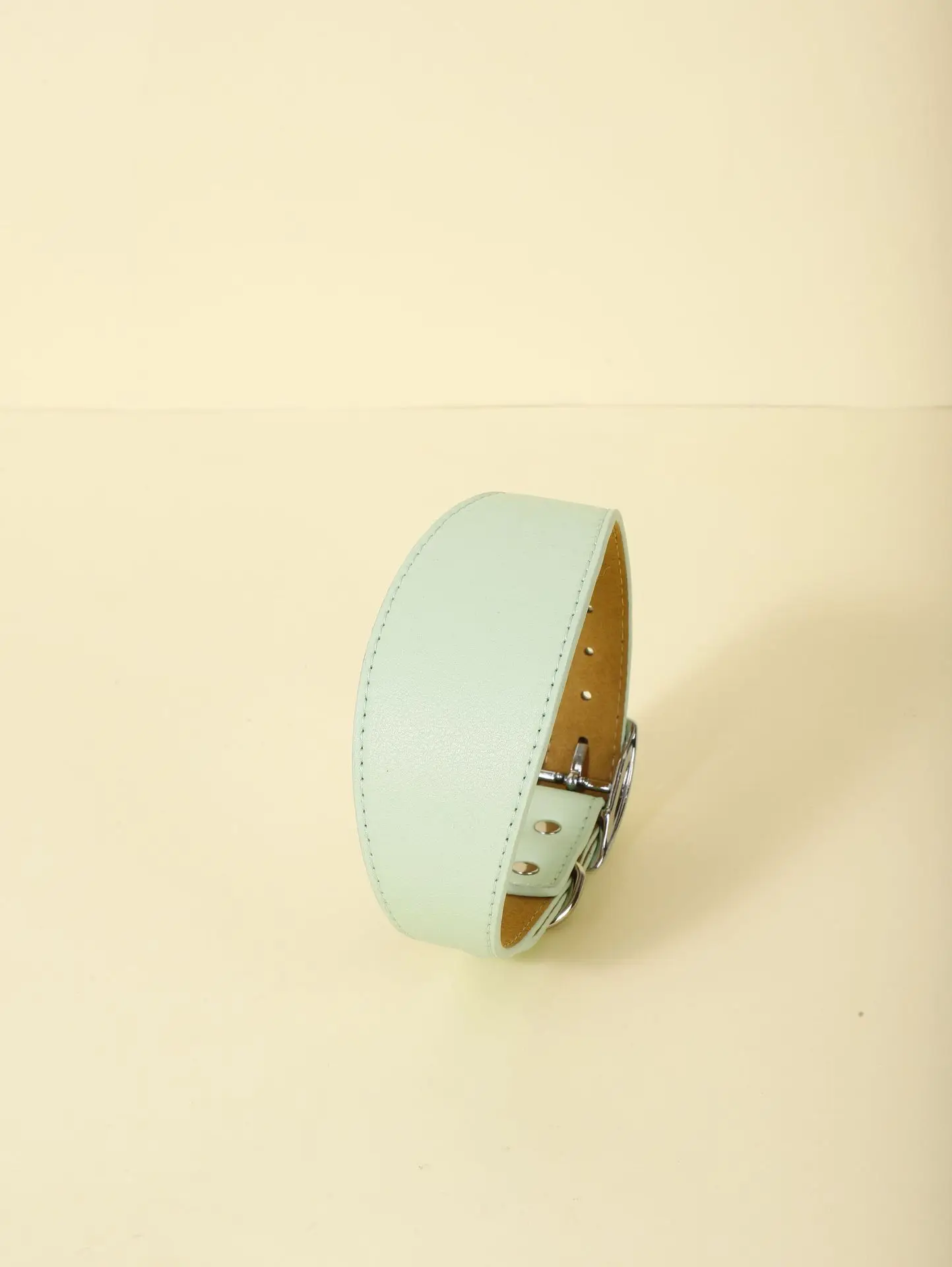 Collar italiano de galgo/Whippet, correa ancha y suave para mascotas, respaldo acolchado, liso - imagen 4