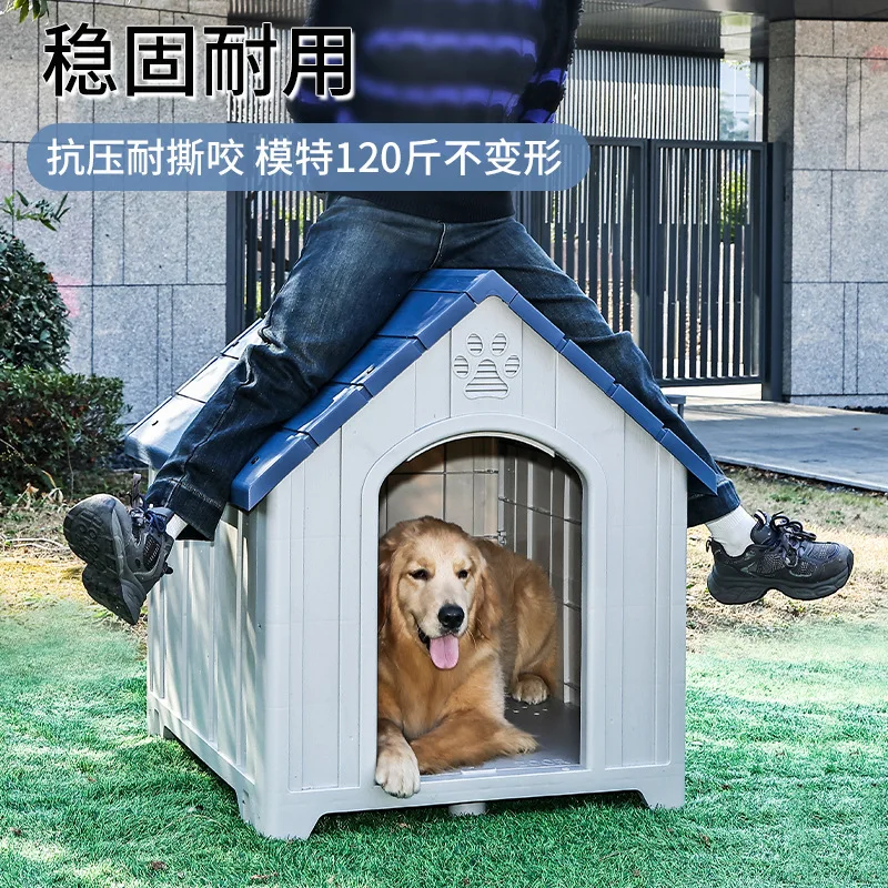 Caseta para gatos y perros resistente al agua y al sol - refugio cómodo - imagen 3