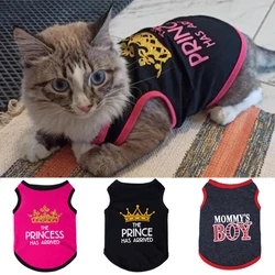 Camiseta princesas verano para gatos Sphynx y perros pequeños – Algodón