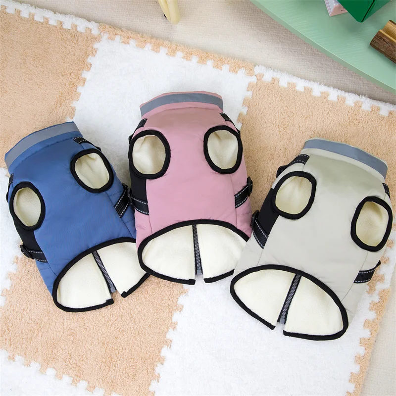 Ropa de invierno para perros, ropa reflectante, chaleco cálido, chaqueta para perros grandes, Labrador, Malamute de Alaska, abrigo para cachorros, chaqueta, trajes XXXL - imagen 2