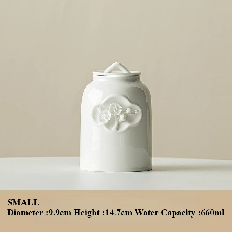 Urna de flores para mascotas, recipiente de té de cerámica sellado, recuerdos para mascotas, caja de cenizas funerarias de atajos para perros décadas, producto de recuerdo, suministros para mascotas - imagen 5