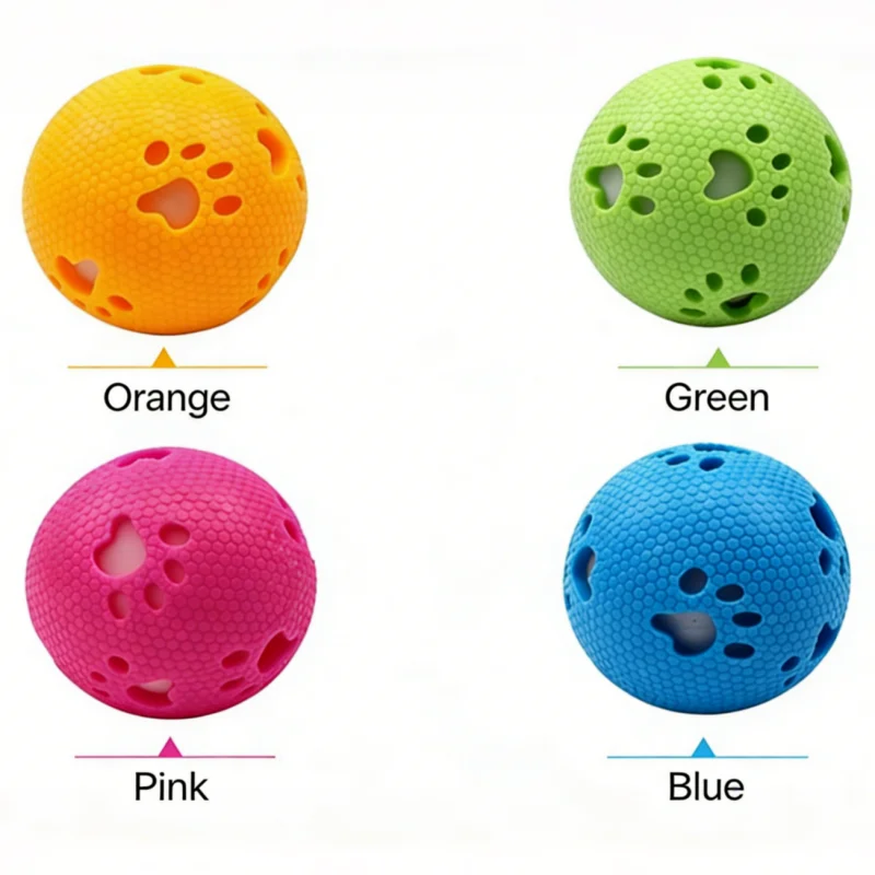 Pelota luminosa TPR para perros – Juguete masticable resistente - imagen 5