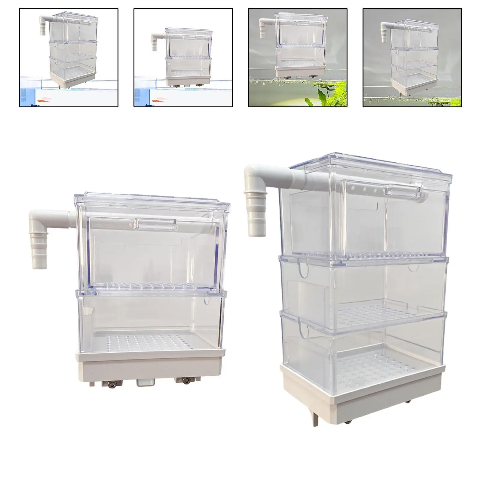 Aquarium Hanging Filter Box Filtration System Silent Drawer Filter Box Overflow Pipe Filter for Small Fish Tank Turtle Tank Aquarium Hanging Filter Box Filtration System Silent Drawer Filter Box Overflow Pipe Filter for Small Fish Tank Turtle Tank