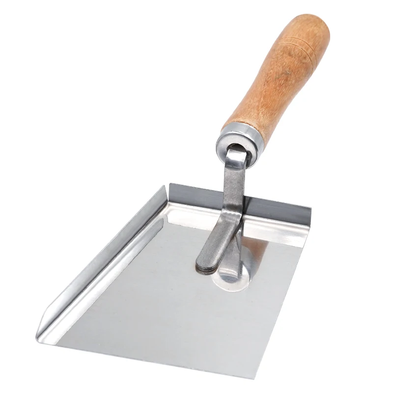 Pala para apicultura, pala para polen de colmena, limpieza de acero inoxidable, raspador de miel, herramientas limpiadoras, suministros para apicultor, mango de madera, 1 ud. - imagen 2