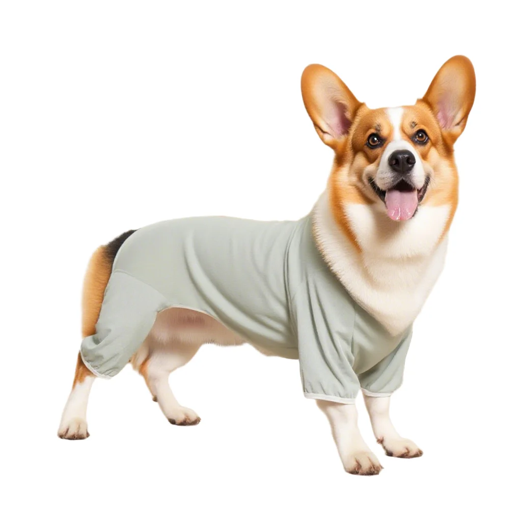 Pijamas para perros con refrigeración de verano antiderramamiento, ropa para perros grandes, ligera y súper suave, tela elástica de algodón XL - 8XL
