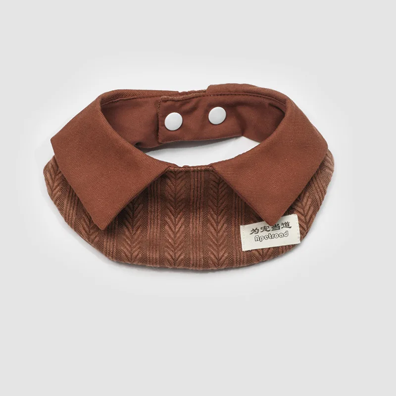 Babero para mascotas, Collar de punto para gato/perro, babero, Collar de punto, accesorios para fotos de cuello, accesorios para perros pequeños y cachorros - imagen 2