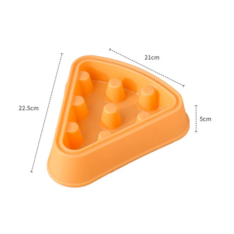 Comedero lento anti-atragantamiento pizza para gatos y perros - imagen 4