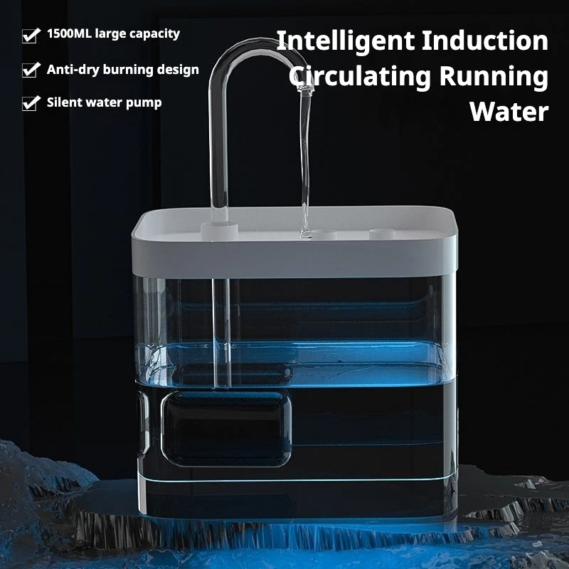 Fuente de agua automática para mascotas de gran volumen, dispensador de agua dulce y filtrada para beber mascotas, alimentador de agua para gatos, suministros para mascotas - imagen 2