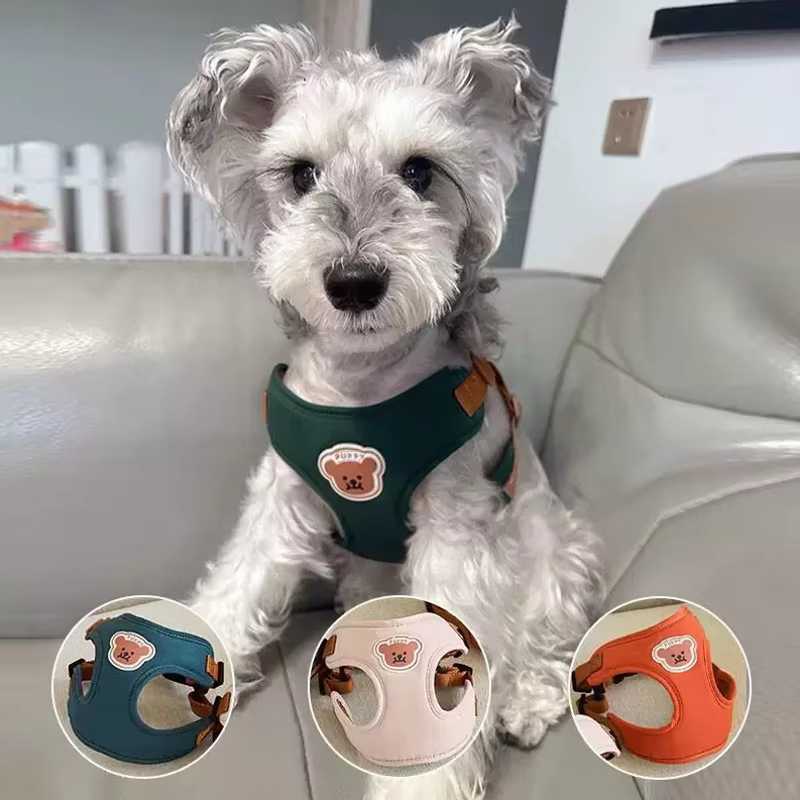 Arnés transpirable con correa para perros pequeños – Bulldog Francés