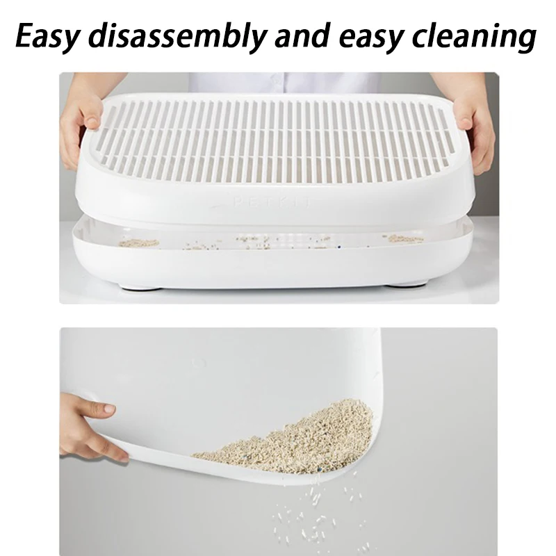 PETKIT especial para inodoro de gatos, Pedal de caída de arena, rampa Universal para arena para gatos, caja de Control de arena, almohadilla para pie de gato antidecapado - imagen 3