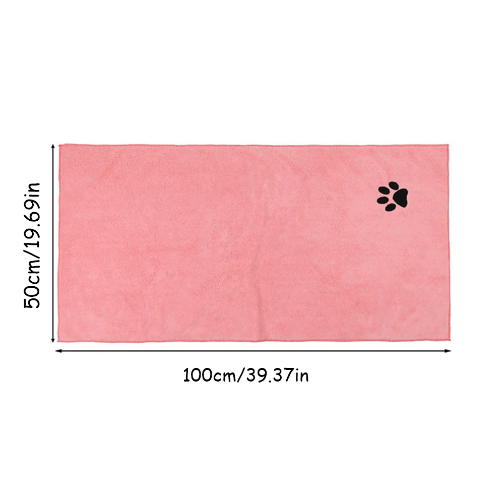 Toalla absorbente específica para mascotas: Toalla de baño de secado rápido para perros y gatos, toalla de microfibra suave con patrones bordados, - imagen 5