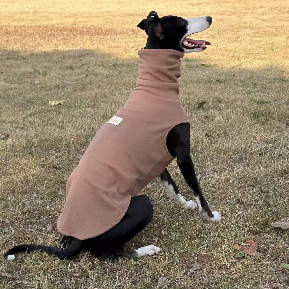 Abrigo invierno polar para perros Italian Greyhound y Whippet – Marrón