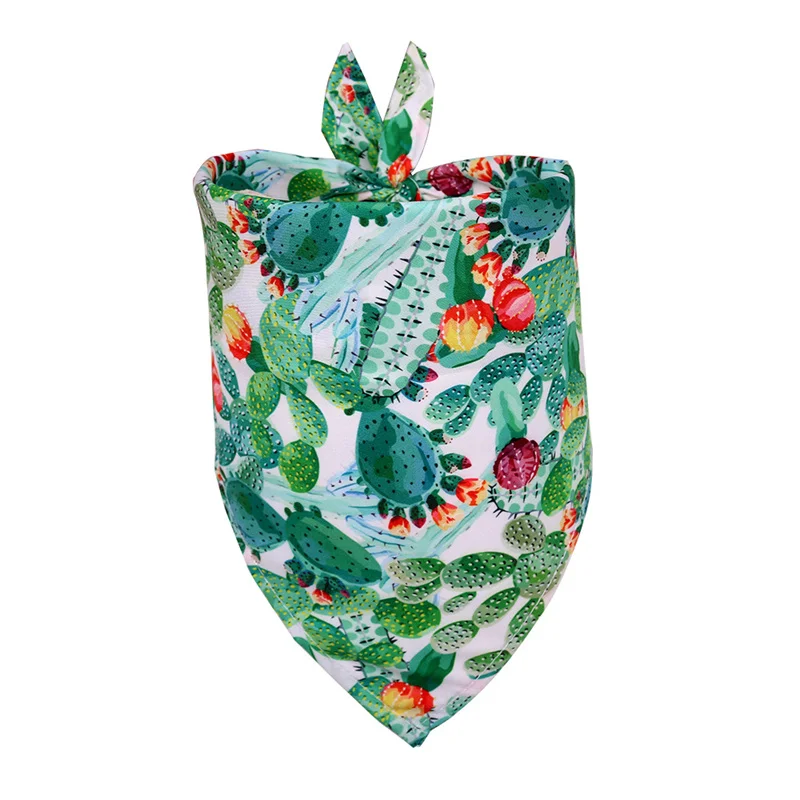 Bandana de estilo Tropical para perros pequeños y medianos, gatos, sandía, estampado de flamenco, cachorro, vendaje Triangular, baberos, accesorios para mascotas - imagen 5