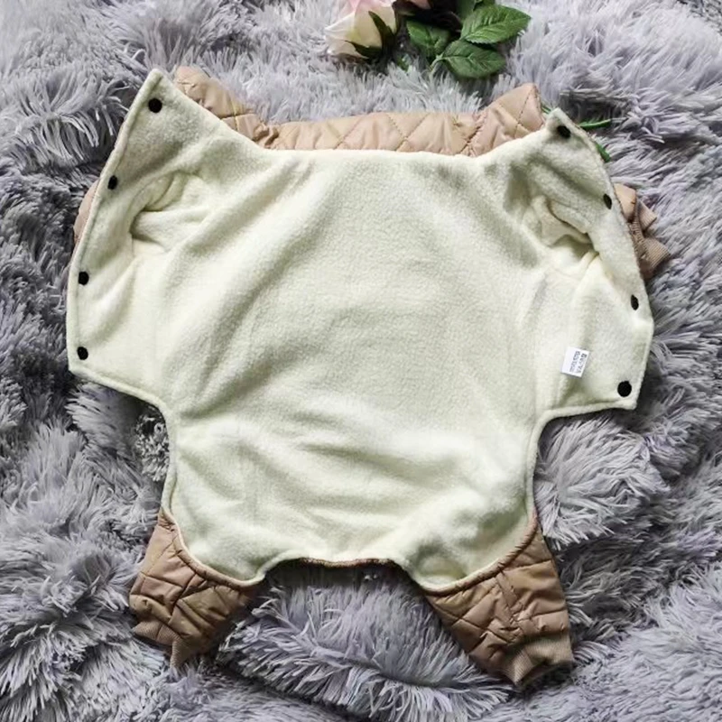 Monos para cachorros, mono impermeable para perros, ropa de invierno de lana para perros pequeños, chaqueta para mascotas, disfraz de Chihuahua, abrigo de Pug Yorkie - imagen 5