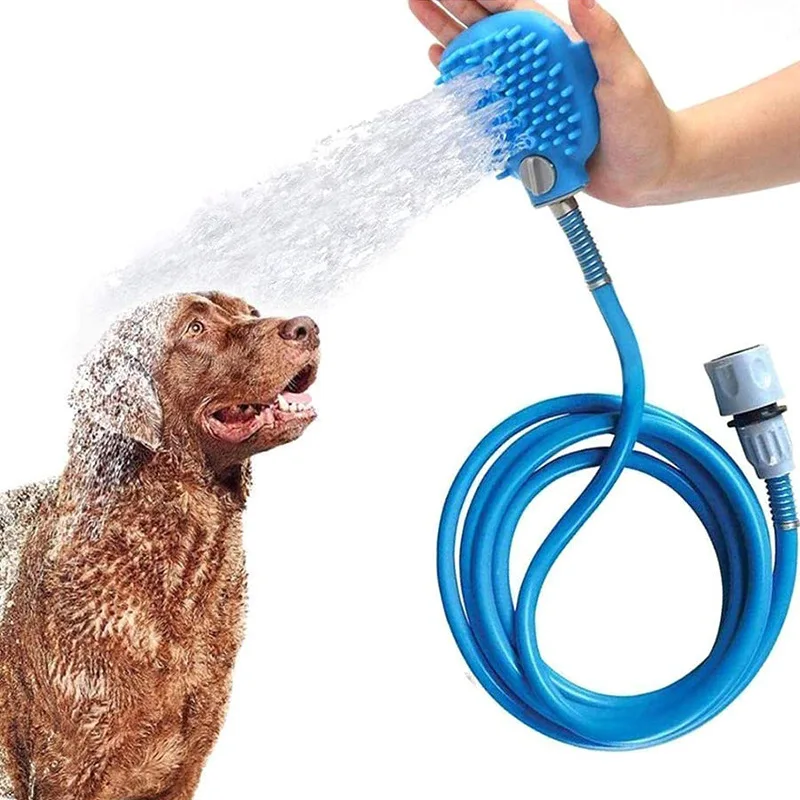 Nueva herramienta de limpieza para mascotas, cepillo de baño para masaje de perros y gatos, suministros de cepillo de baño para perros y gatos - imagen 3